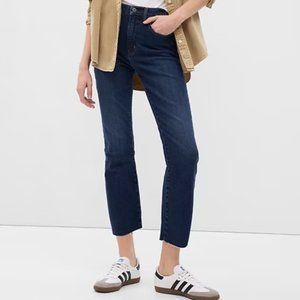 GAP Kick Fit High Rise Dark Wash 27